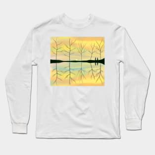 Sunrise over a lake Long Sleeve T-Shirt